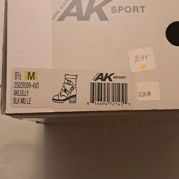 Black Leather Anne Klein Sport Boots - Picture 8 of 9